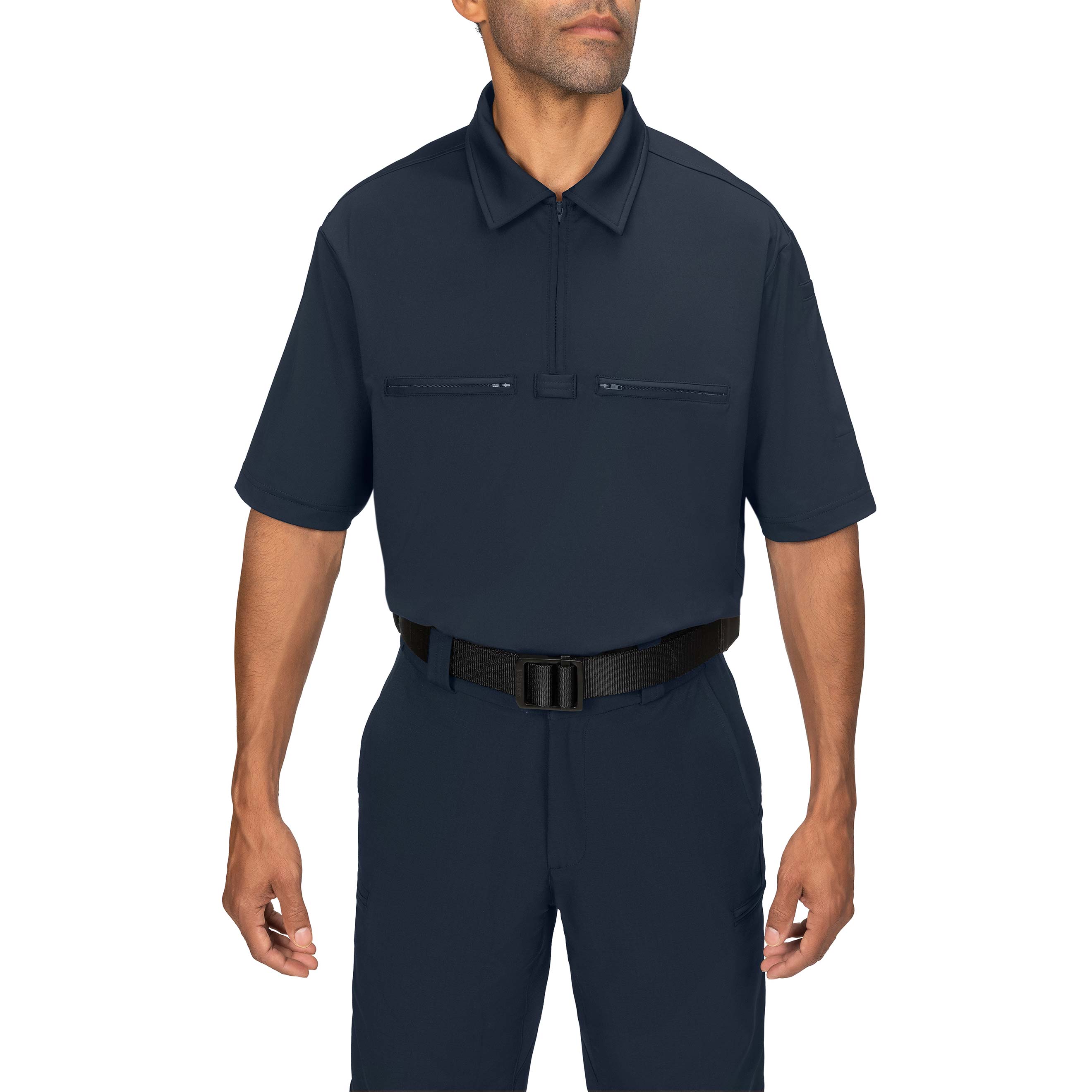 Blauer - 8129 - Performance Pro Zip-Front Polo Shirt - Zip-front