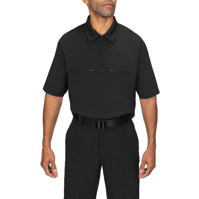Blauer - 8129 - Performance Pro Zip-Front Polo Shirt - Zip-front