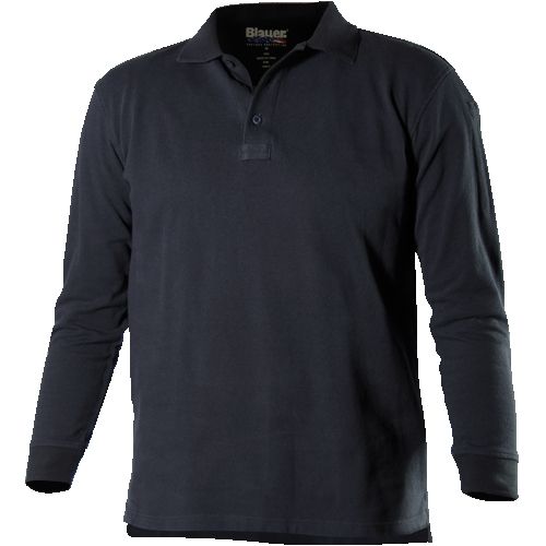 Police Polo Shirt Discounted Police Apparel Long Sleeve 100 Cotton Polo Shirt 8146 Blauer