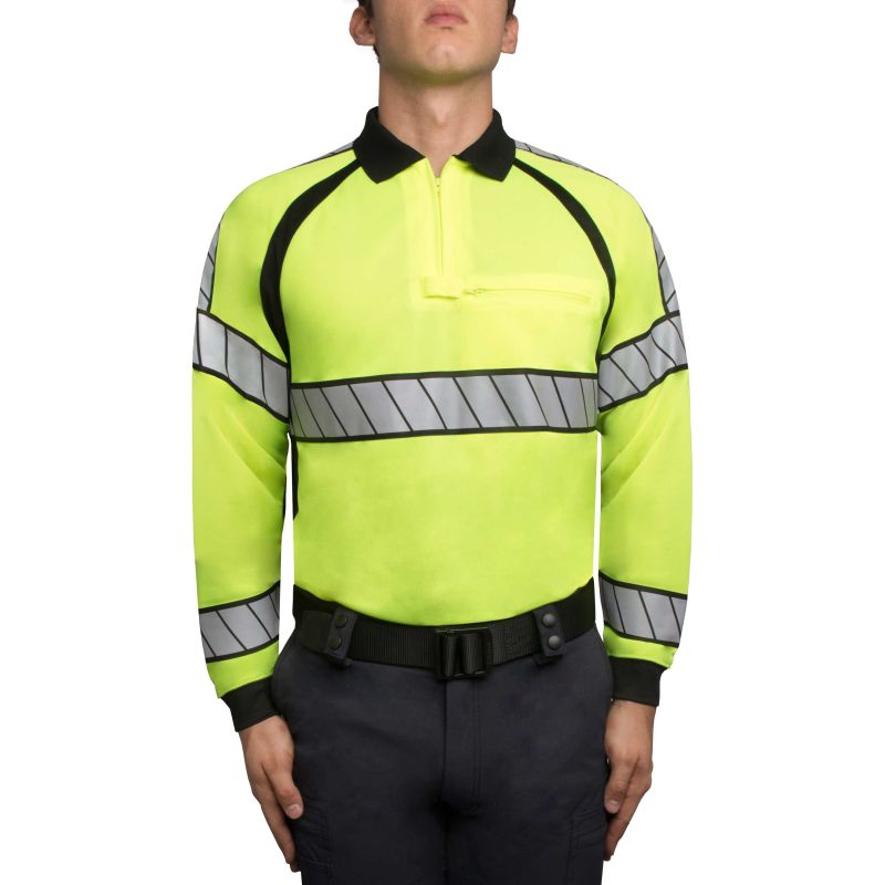 Blauer - 8147 - Long Sleeve Hi-Vis Polo Shirt - High Visibility Police Polo