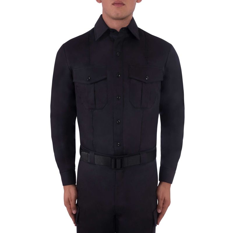 Blauer Men's Brand New 18 x 39 Long Sleeve Blue Uniform Shirt 