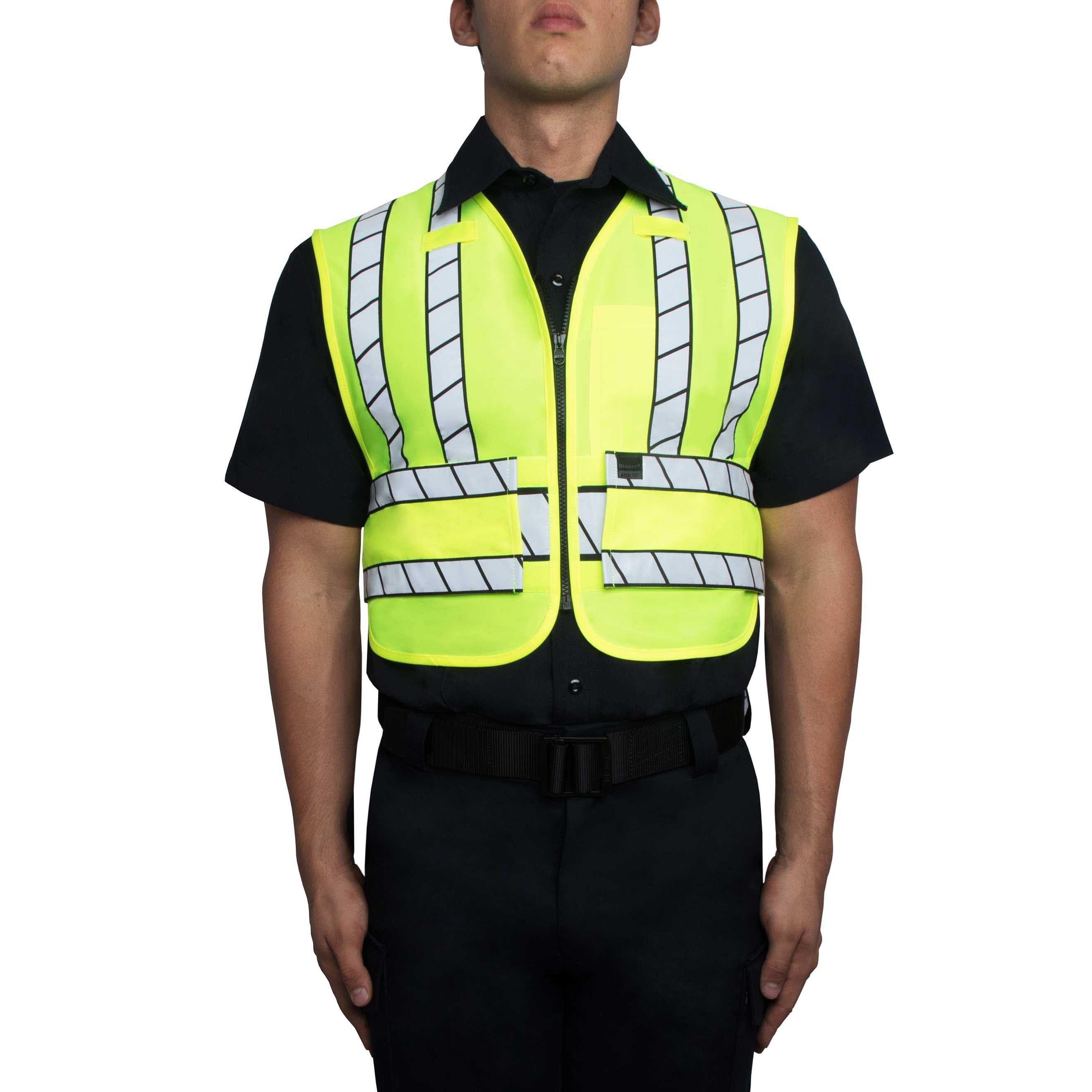 Blauer - 343 - Zip-Front Breakaway Safety Vest - Hi Vis Safety Vest