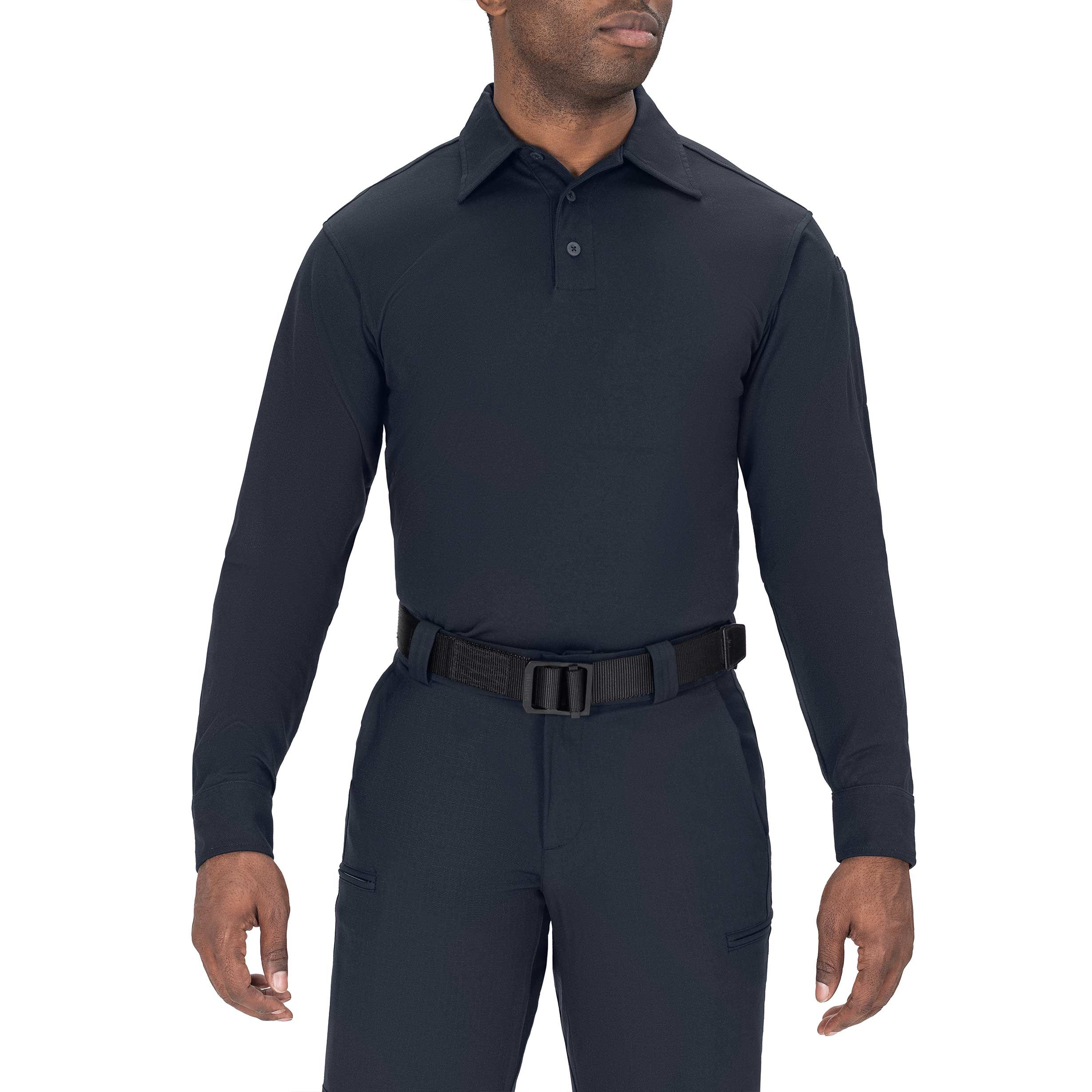 Police Polo - Long Sleeve Bicomponent Polo Shirt - 8141-1