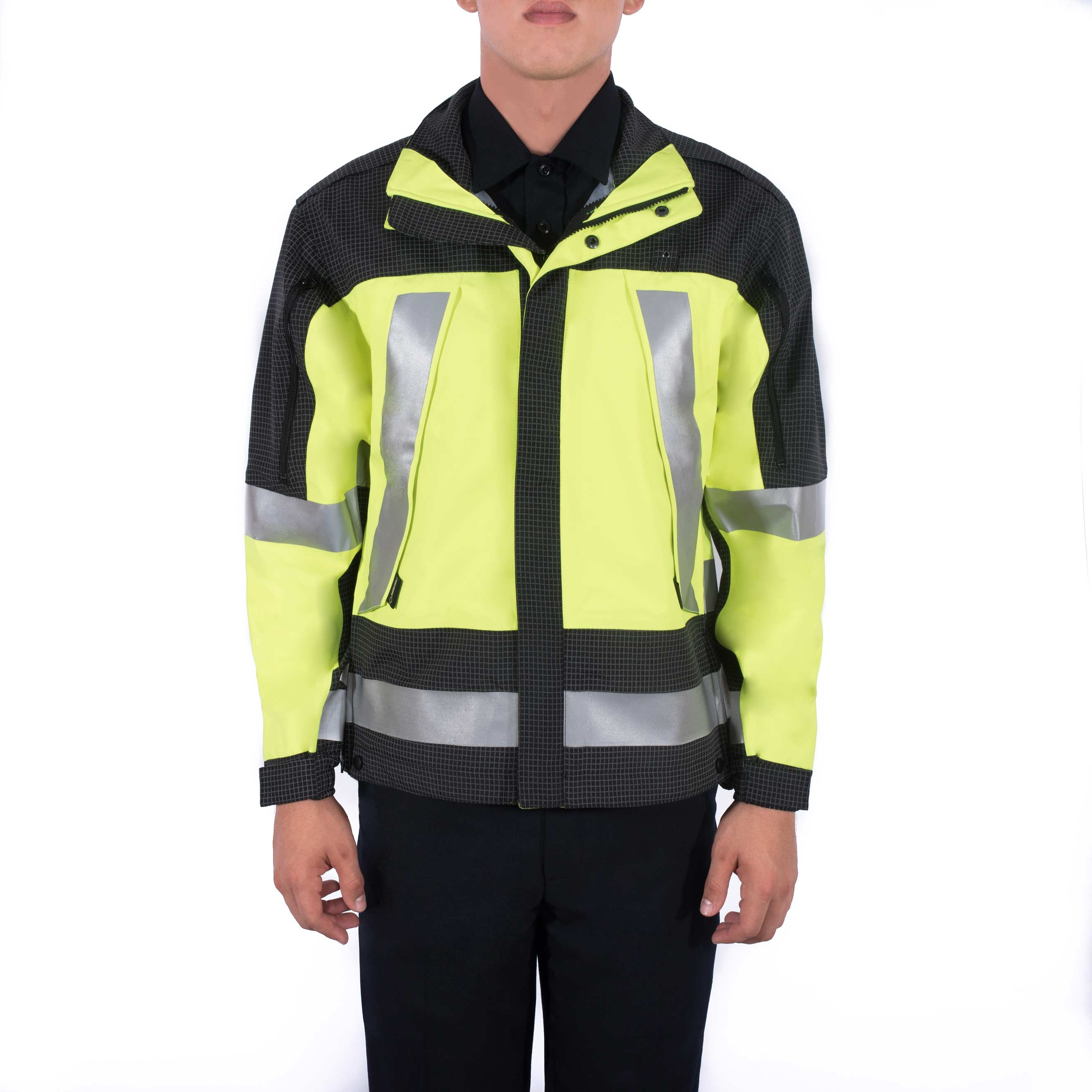illumiNITE Men's Reflective Navy EMS Storm Jacket Workwear