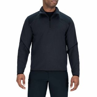 FLEECE-LINED QUARTER ZIP SWEATER