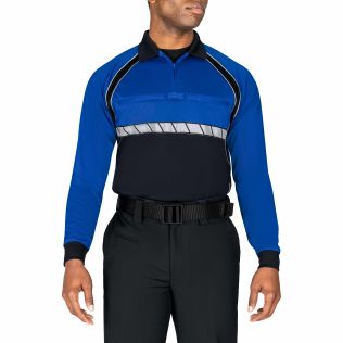 LONG SLEEVE COLORBLOCK PERFORMANCE POLO SHIRT