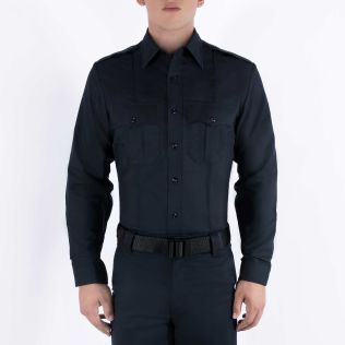Dark Navy Blue Rayon Shirt 8900 Blauer - Front
