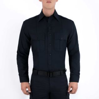 Dark Navy Blue Rayon Supershirt 8906 Blauer - Front