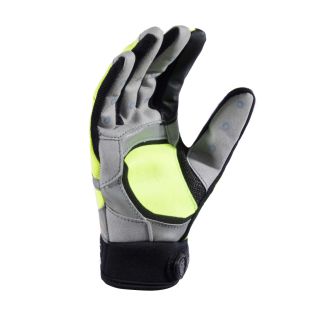 Hi-Vis Yellow Black Storm Traffic Glove GL105 Blauer - 3/4 Front