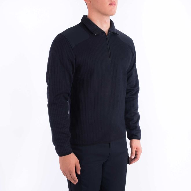 three quarter zip sweater