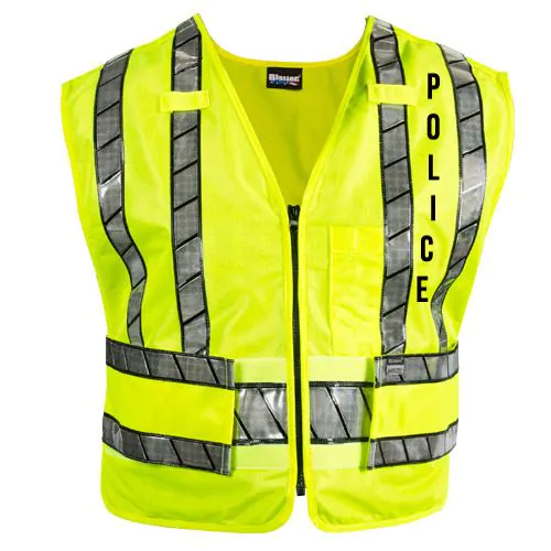 Blauer - 343R-P - Oralite Zip-Front Safety Vest - Police Logo
