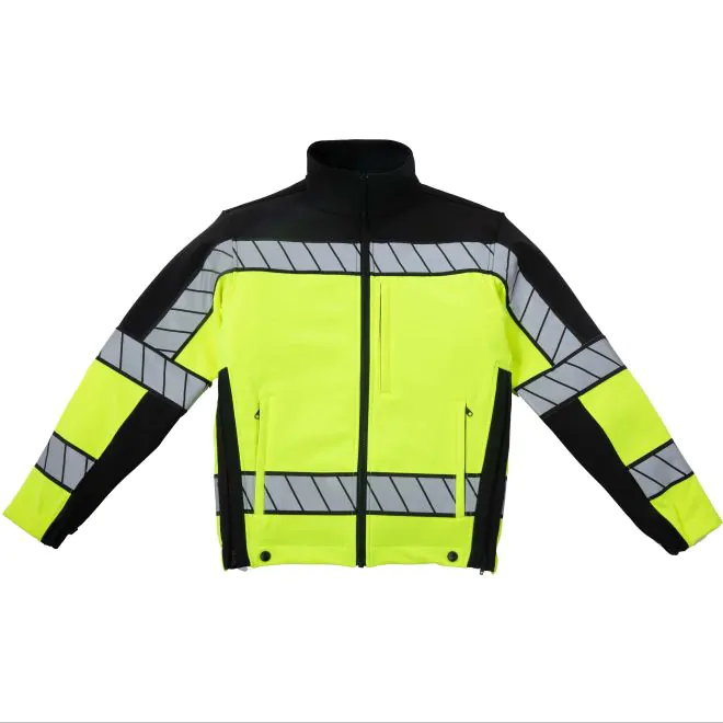 Blauer 4670 Colorblock Softshell Fleece Jacket Reflective Fleece Jacket