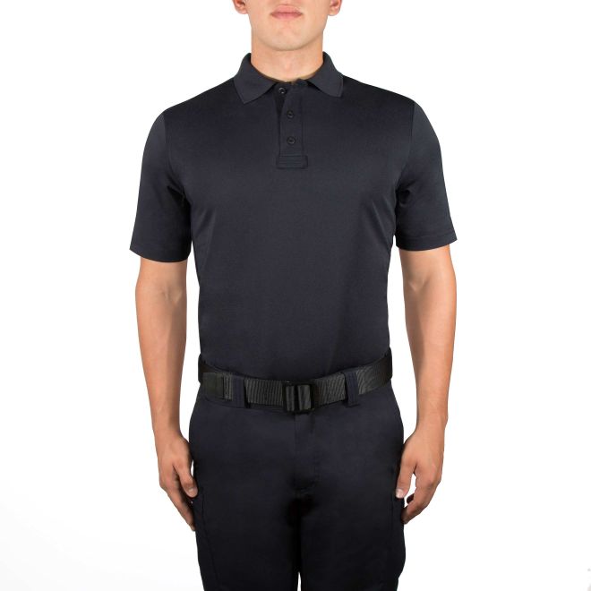 navy blue polo shirt front