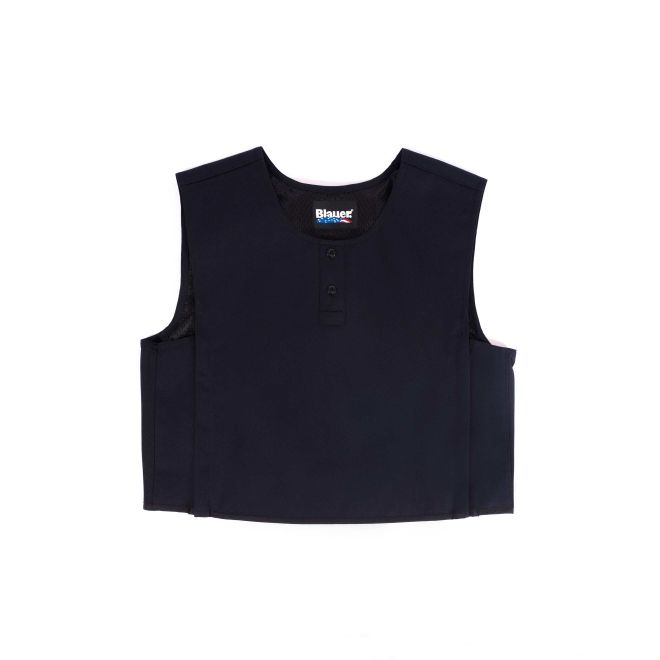 navy blue polo vest