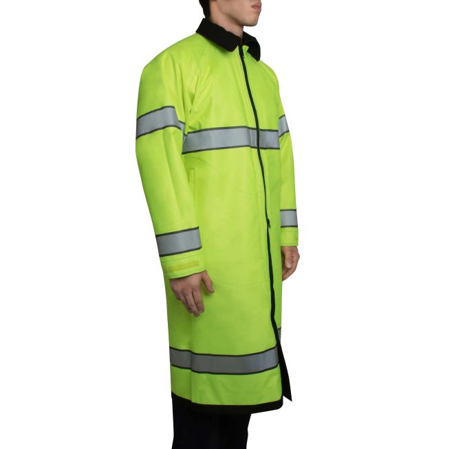 hi vis trench coat