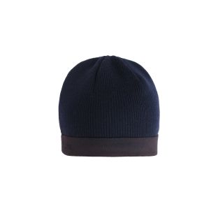 Dark Navy Blue Skull Cap 160 Blauer - Front Flat