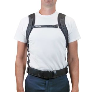 Black Duty Belt Suspenders 173 Blauer - Front