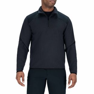 FLEECE-LINED QUARTER ZIP SWEATER