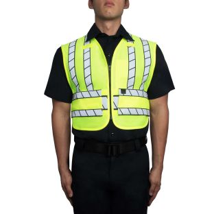 Zip Front Reflective Safety Vest - 343 - Blauer - Front