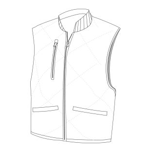 Quilted Bomber Vest