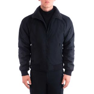 Navy Blue Fleece-Lined Bomber Jacket 6112 Blauer - Front