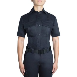 Navy Blue Cotton Shirt Womens 8256W Blauer - Front