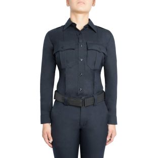 Dark Navy Blue 8436W Wool Supershirt Womens Blauer - Front