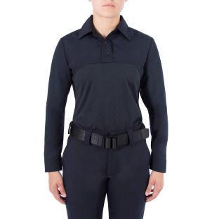 Dark Navy Blue Wool Armorskin Base Shirt Womens 8471W Blauer - Front