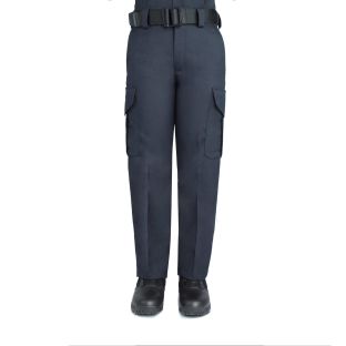 Dark Navy Blue Side-Pocket Wool Pants Womens 8565W Blauer - Front