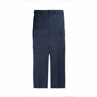 Dark Navy Women's Side Pocket Wool Pants - 8565WT - Flat
