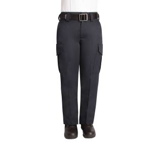 Dark Navy Blue Side-Pocket Polyester Pants Womens 8655W Blauer - Front
