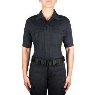 Dark Navy Blue 8740W BDU Tactical Shirt Womens Blauer - Front