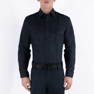 Dark Navy Blue Rayon Shirt 8900 Blauer - Front