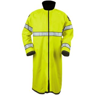 Hi-Vis Yellow Navy Blue 9690 Gore-Tex Reversible Raincoat Blauer - Front