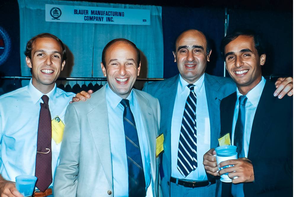 Charles Blauer and Family in the early years of Blauer Manufacturing