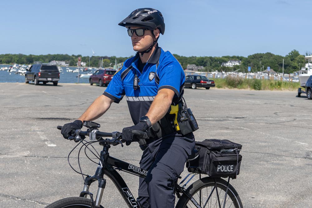 Article Cover- Bike Patrol Officer wearing Blauer Uniforms