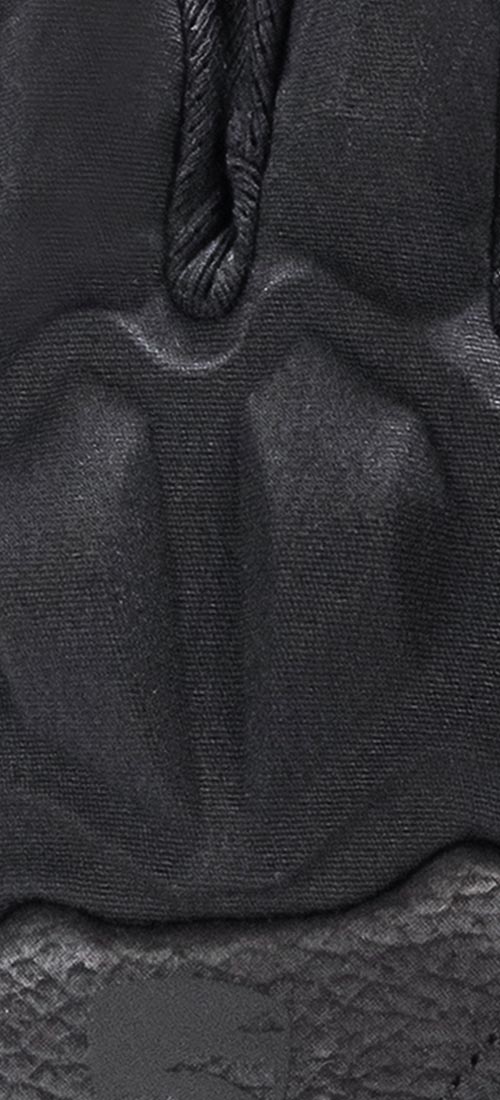 Close up image of AX Suede palm on Blauer Impact Resistant Tactical Glove