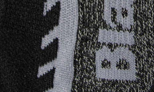Close up image of Coolmax knit fabric from Blauer 9" Performance Job Socks