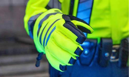 Cut Resistant Police Gloves