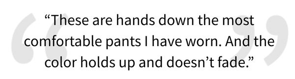 5 star review for the FlexRS EMT Pants, "These are hands down the most comfortable pants I have worn. And the color holds up and doesn&rsquo;t fade.&rdquo;