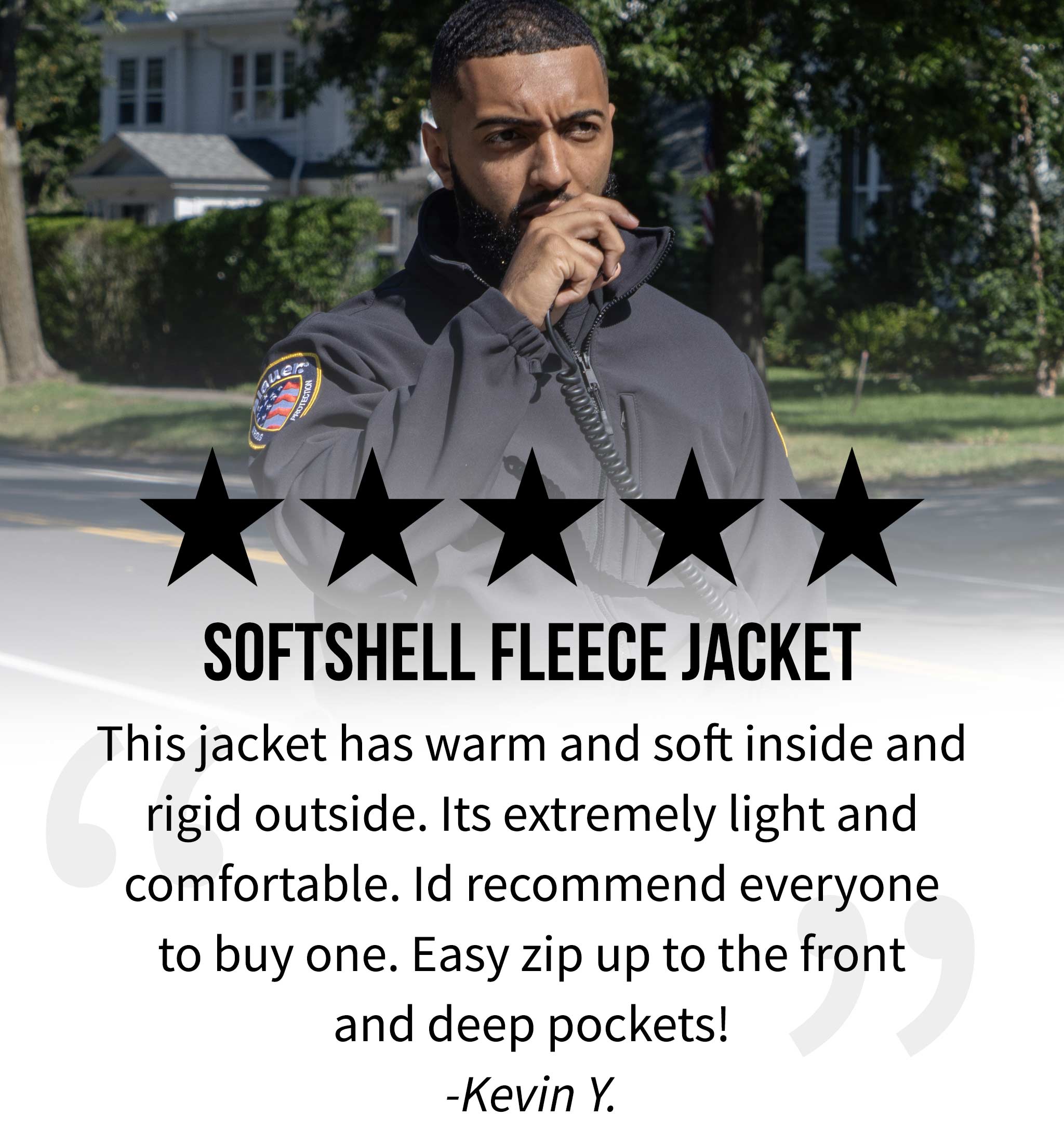 5 Stars for the Softshell Fleece Jacket, Shop Now