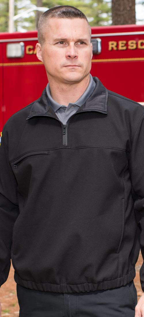 Close up image of stainless steel buckle from the Blauer Duty Belt